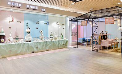 辛缇蛋糕培训学校产品展台